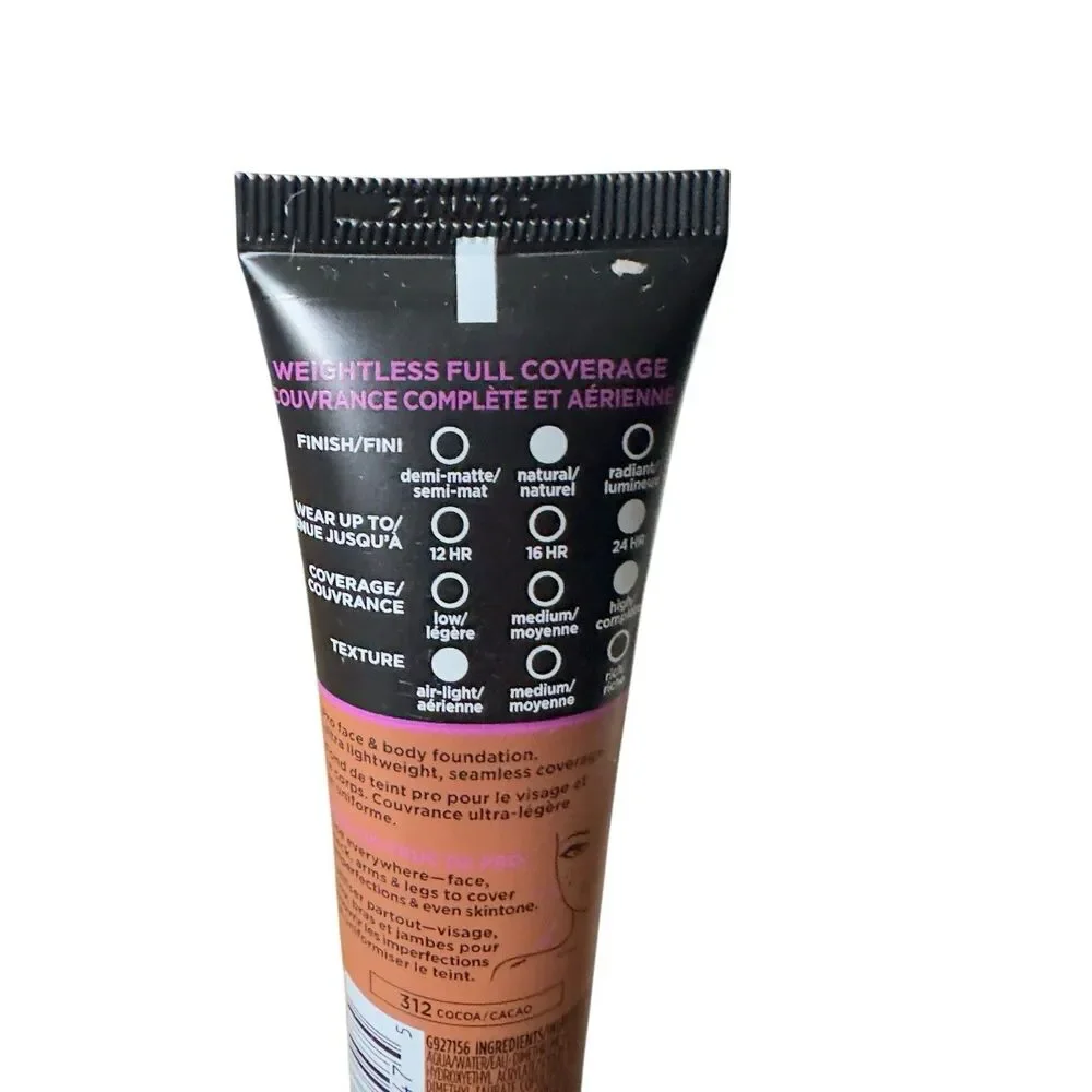 L'Oreal Paris Infallible Foundation #312 Cocoa 24hr Full Coverage